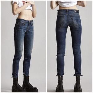 New R13 Kate Skinny Jeans Vintage Dark Indigo 29 fits more like a size 28